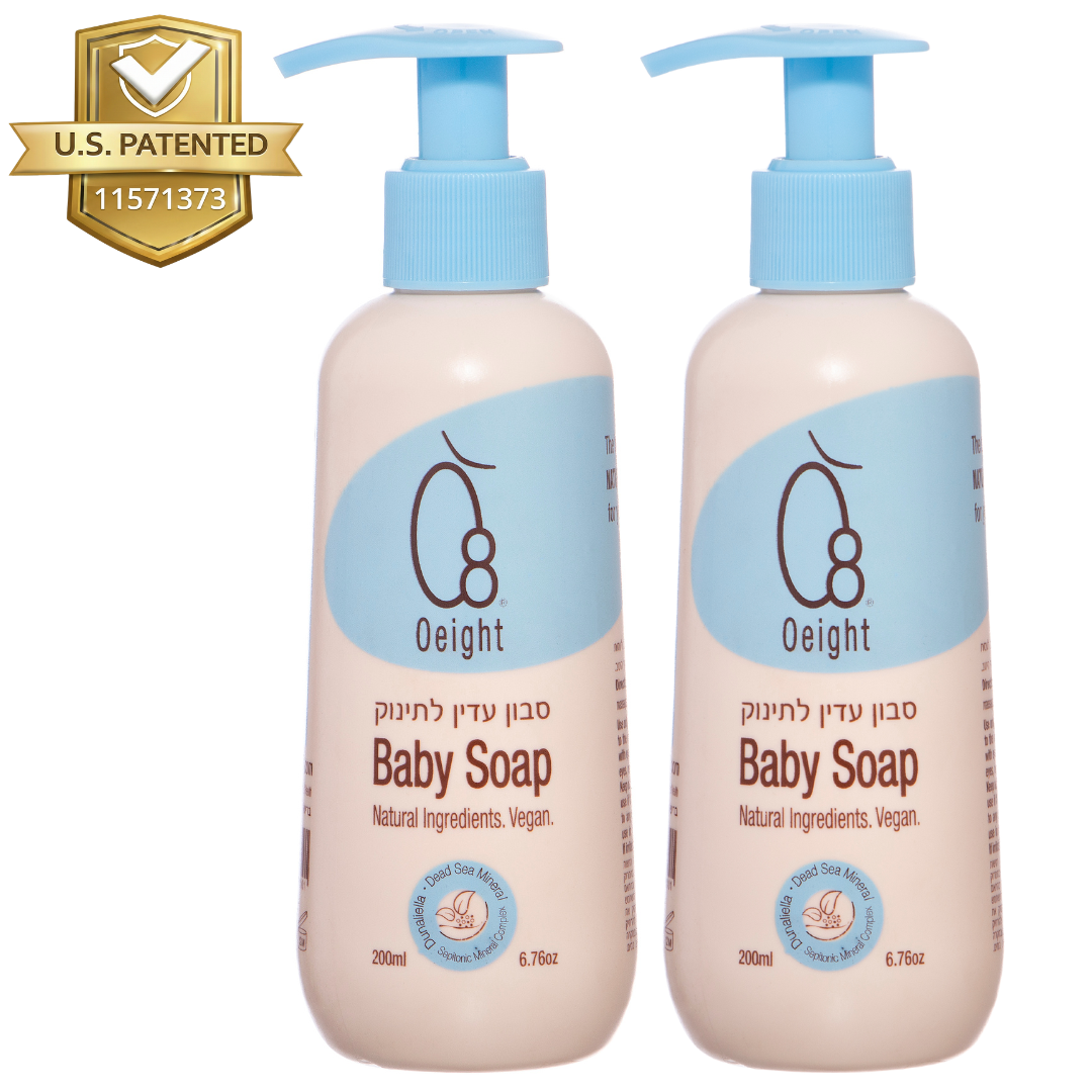 Gentle Baby Body Soap for normal skin, natural front and back bottle