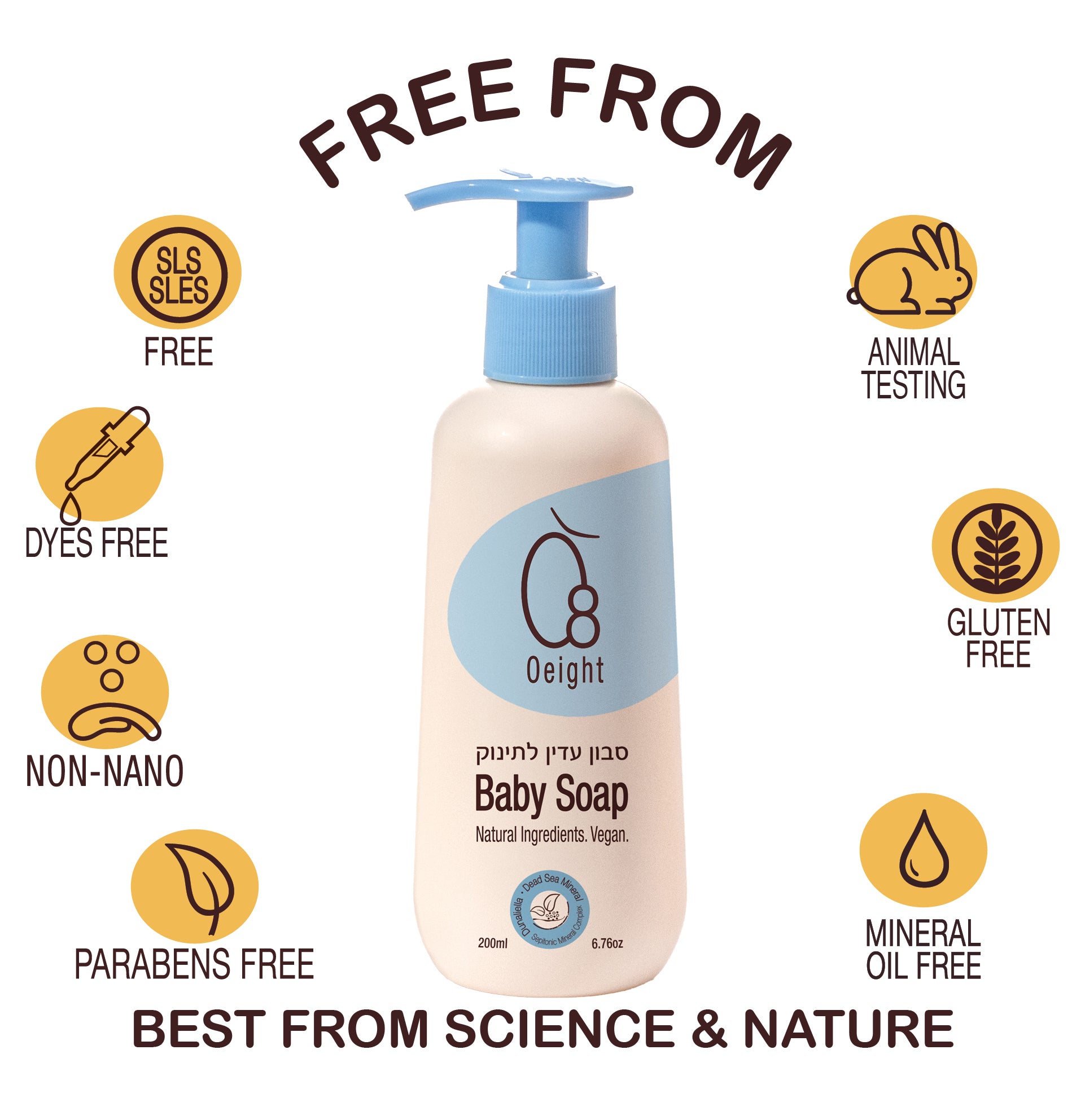 baby soap free from  best from science and nature