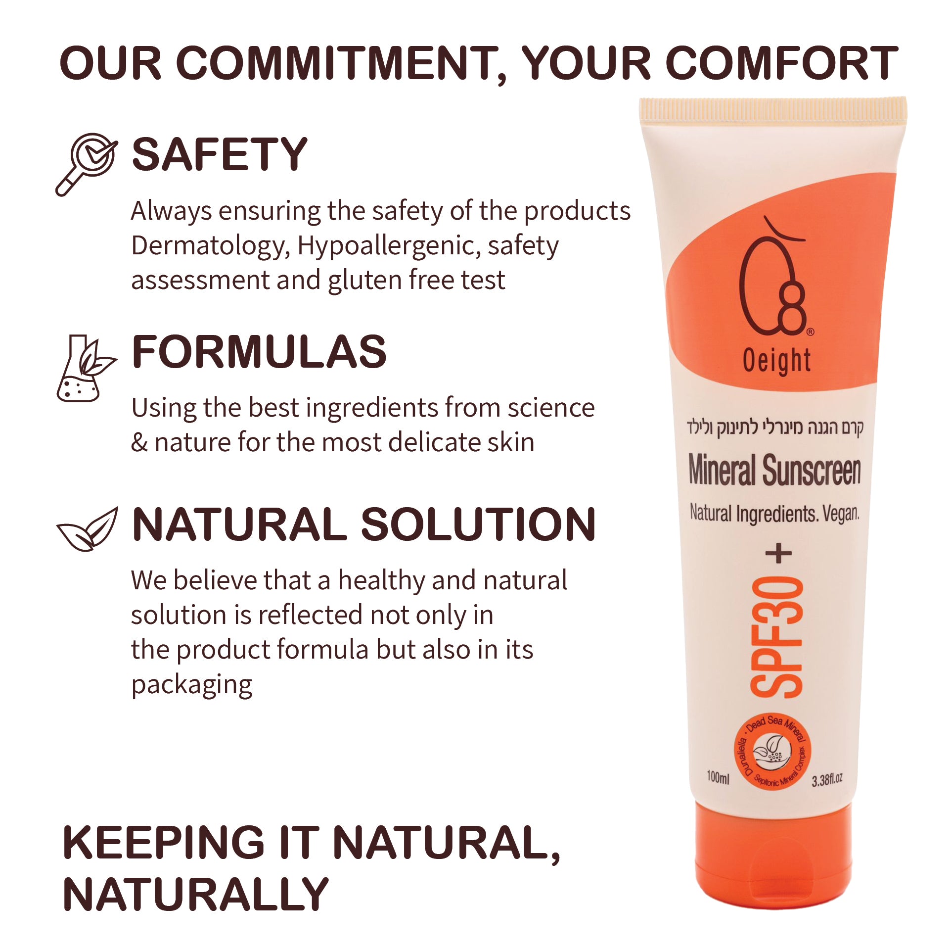 oeight mineral sunscreen commitment 